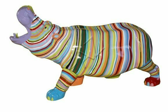 Design Nilpferd Figur Statue Skulptur Figuren Skulpturen Dekoration Deko
