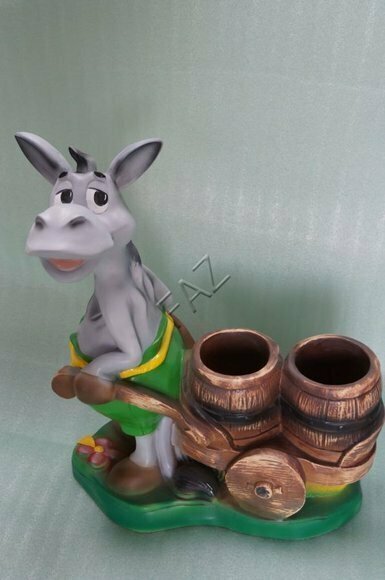 Design Vase Esel Skulptur Statue Statuen Figuren Garten Figur Skulpturen