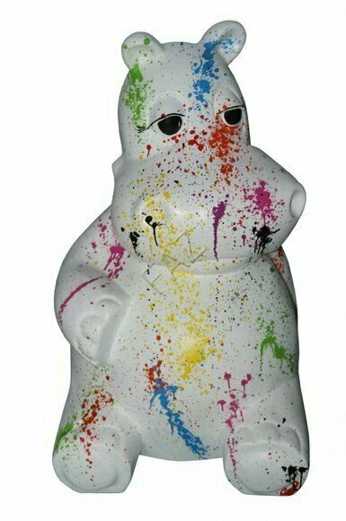 Design Nilpferd Figur Statue Skulptur Figuren Skulpturen Dekoration Deko