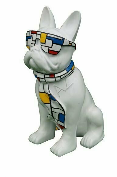 Design Hund Figur Statue Skulptur Figuren Skulpturen Dekoration Deko