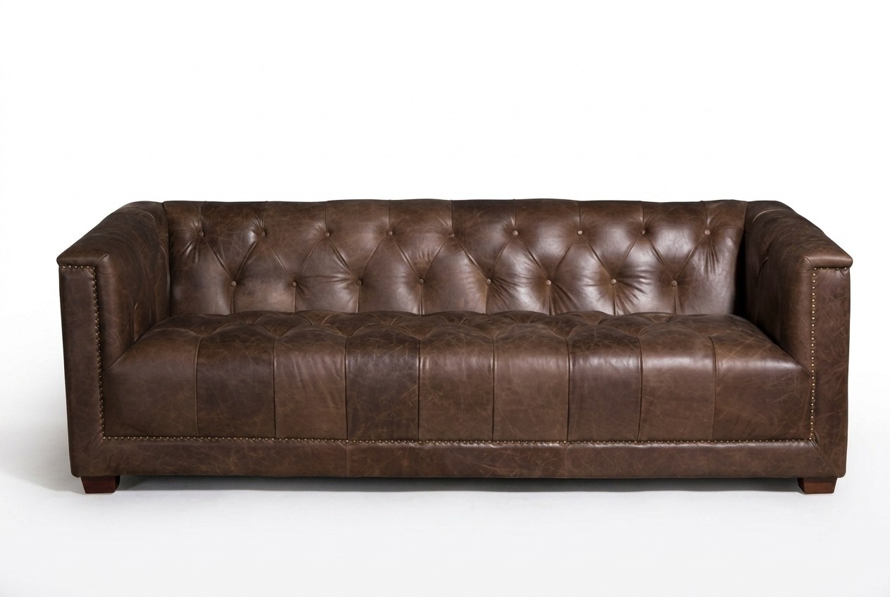 Chesterfield 3+1 Sitzer Sofagarnitur Sofa Couch Stoff Leder Couchen