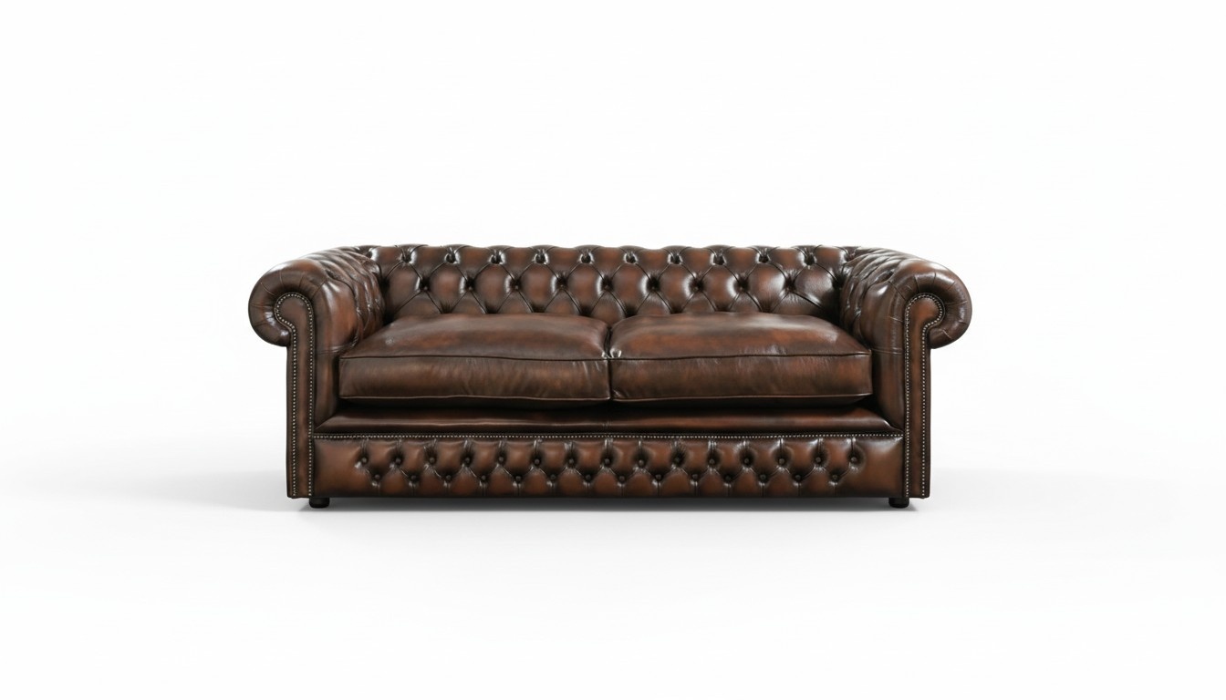 Chesterfield 3 Sitzer Big Sofa Couch Textil Samt Polster Sofas Leder Neu Sofort