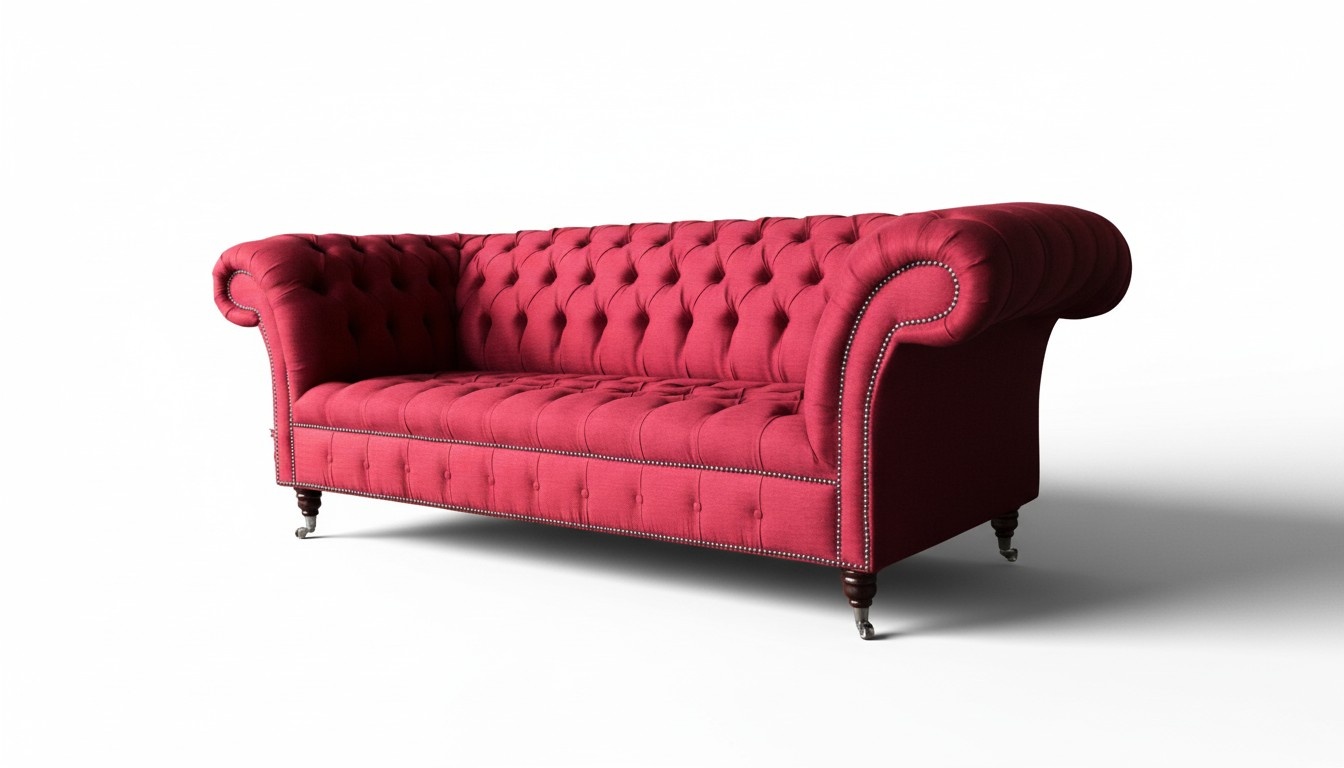 Chesterfield 3 Sitzer Dreisitzer Design Couchen Polster Sofa Sofas Textil