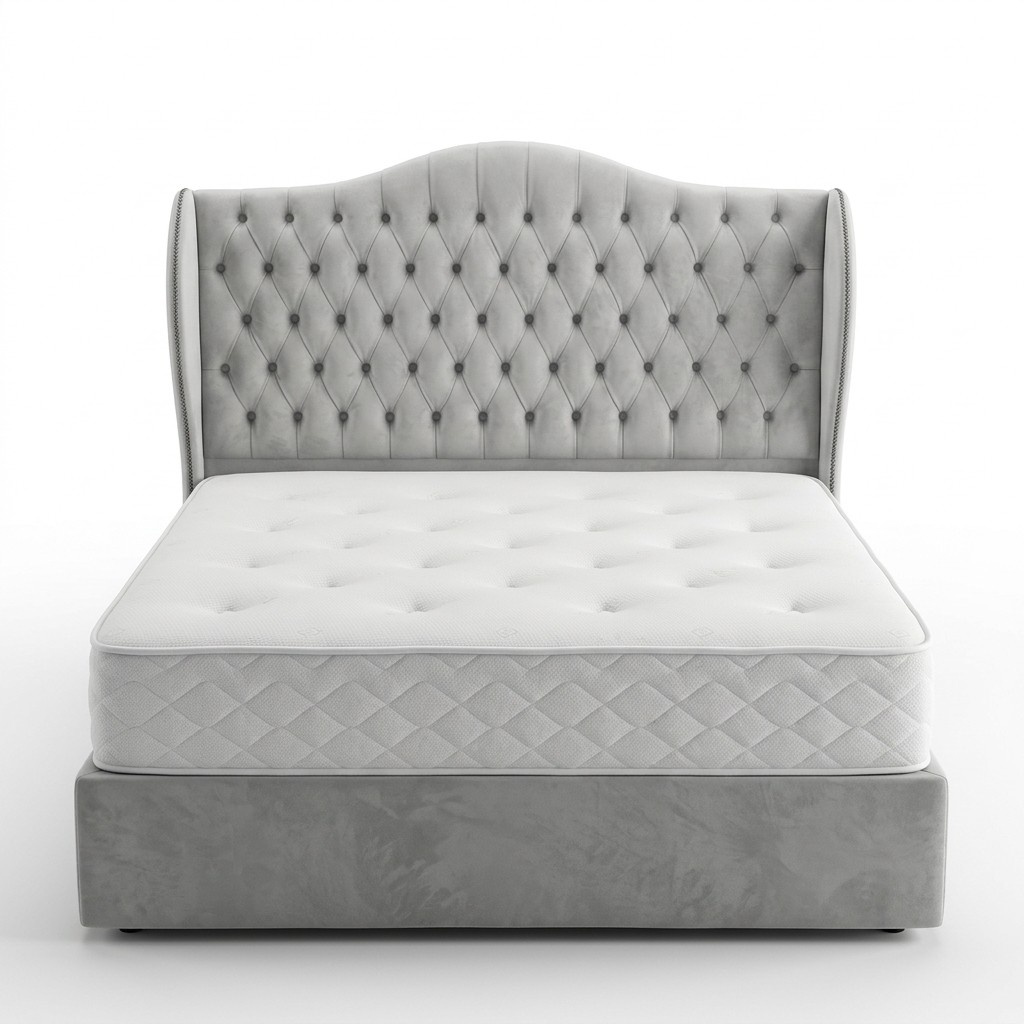 Chesterfield Bett Design Schlafzimmer Englisches Betten 180x200cm Textil