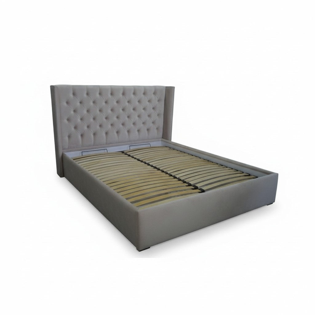 Chesterfield Bett Polster Doppel Hotel Betten Schlafzimmer 180x200cm