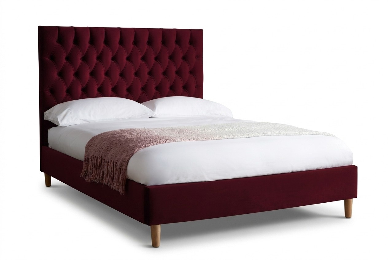 Chesterfield Bett Polsterbett Doppelbett Betten Big XXL Designer Luxus Bett