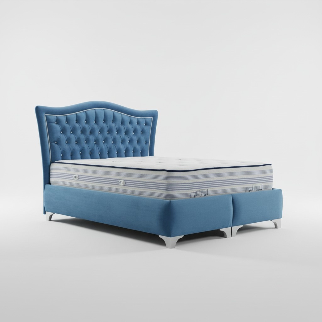 Chesterfield Bett Polsterbett Doppelbett Betten Big XXL Designer Luxus Bett Neu