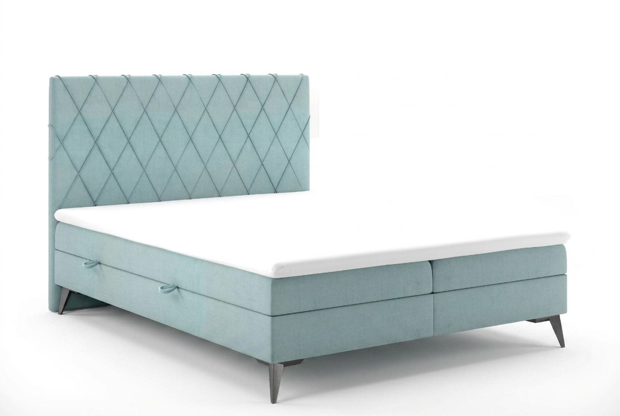 Chesterfield Boxspring Schlafzimmer Bett Doppel Betten Polster Kasten