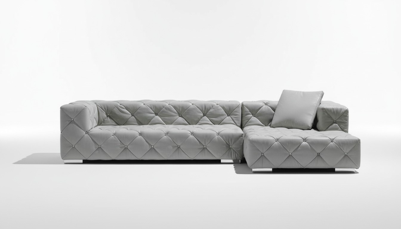 Chesterfield Design Ecksofa Sofa Couch Polster Ecke Garnitur Wohnlandschaft