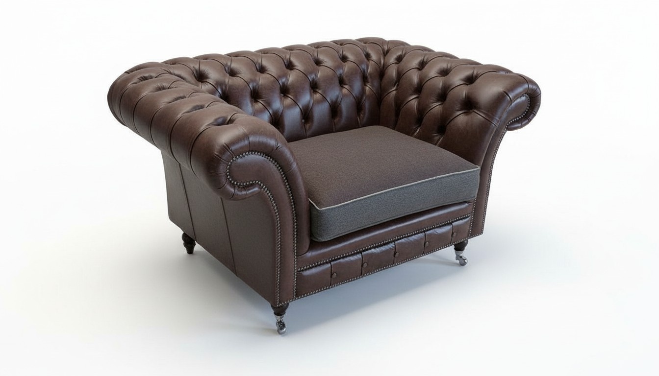 Chesterfield Design Sofa Sessel Couch Polster Luxus Textil Couchen