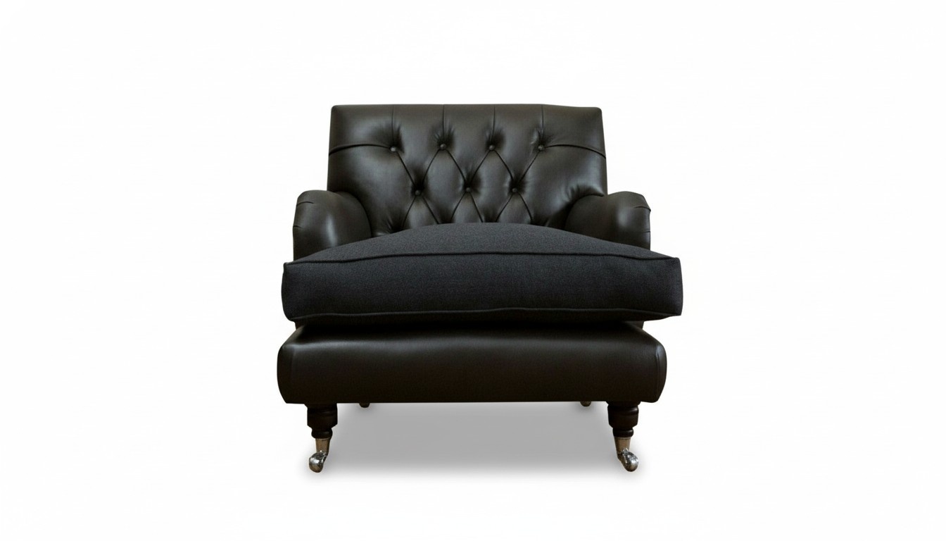 Chesterfield Design Sofa Sessel Couch Polster Luxus Textil Couchen 1 Sitz