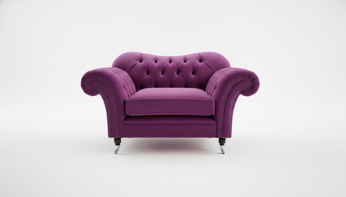 Chesterfield Design Sofa Sessel Couch Polster Luxus Textil Couchen
