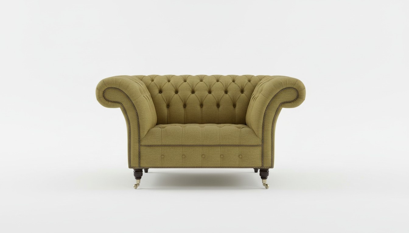 Chesterfield Design Sofa Sessel Couch Polster Luxus Textil Couchen