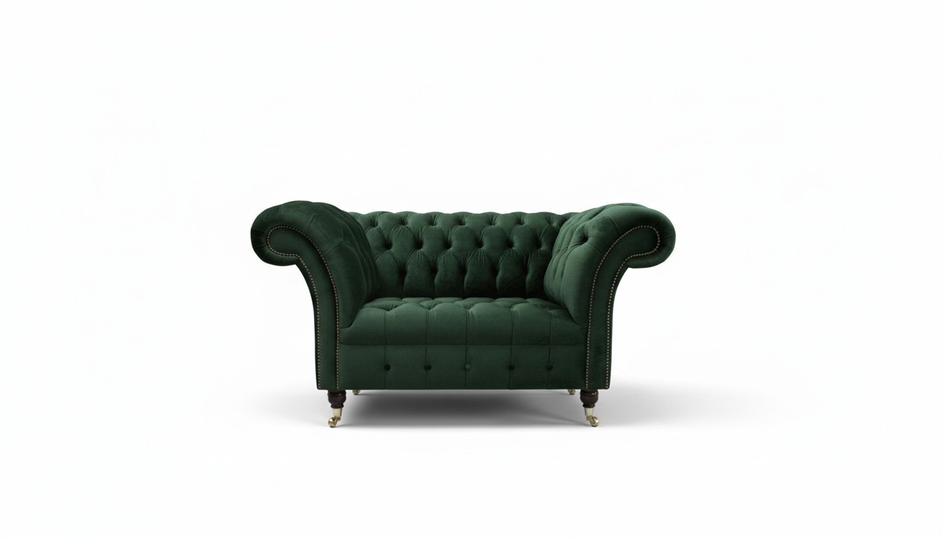 Chesterfield Design Sofa Sessel Couch Polster Luxus Textil Couchen