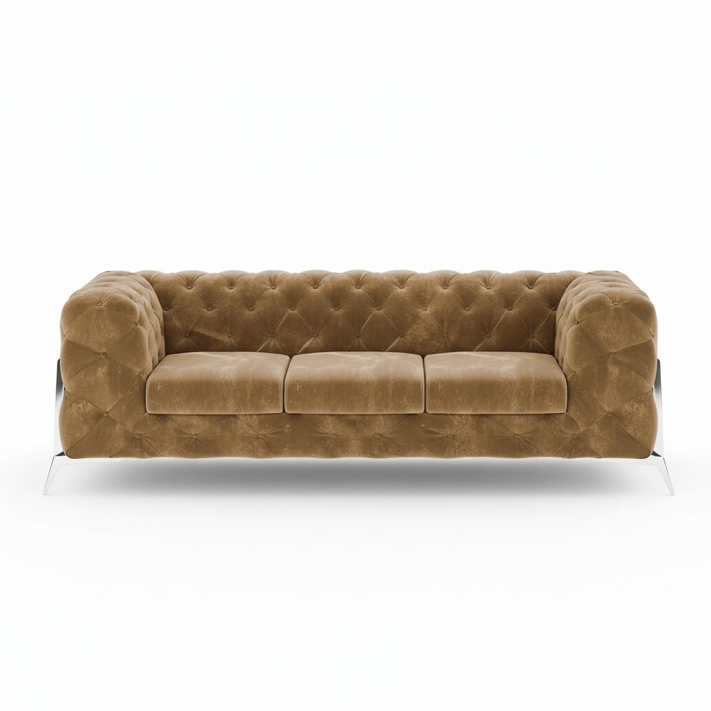 Chesterfield Dreisitzer Bequeme Designer Wohnzimmer 3 Sitzer Couch Polster