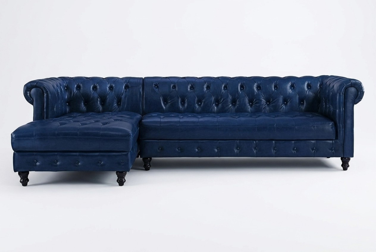 Chesterfield Ecksofa Sofa Couch Polster Eckgarnitur klassische Möbel