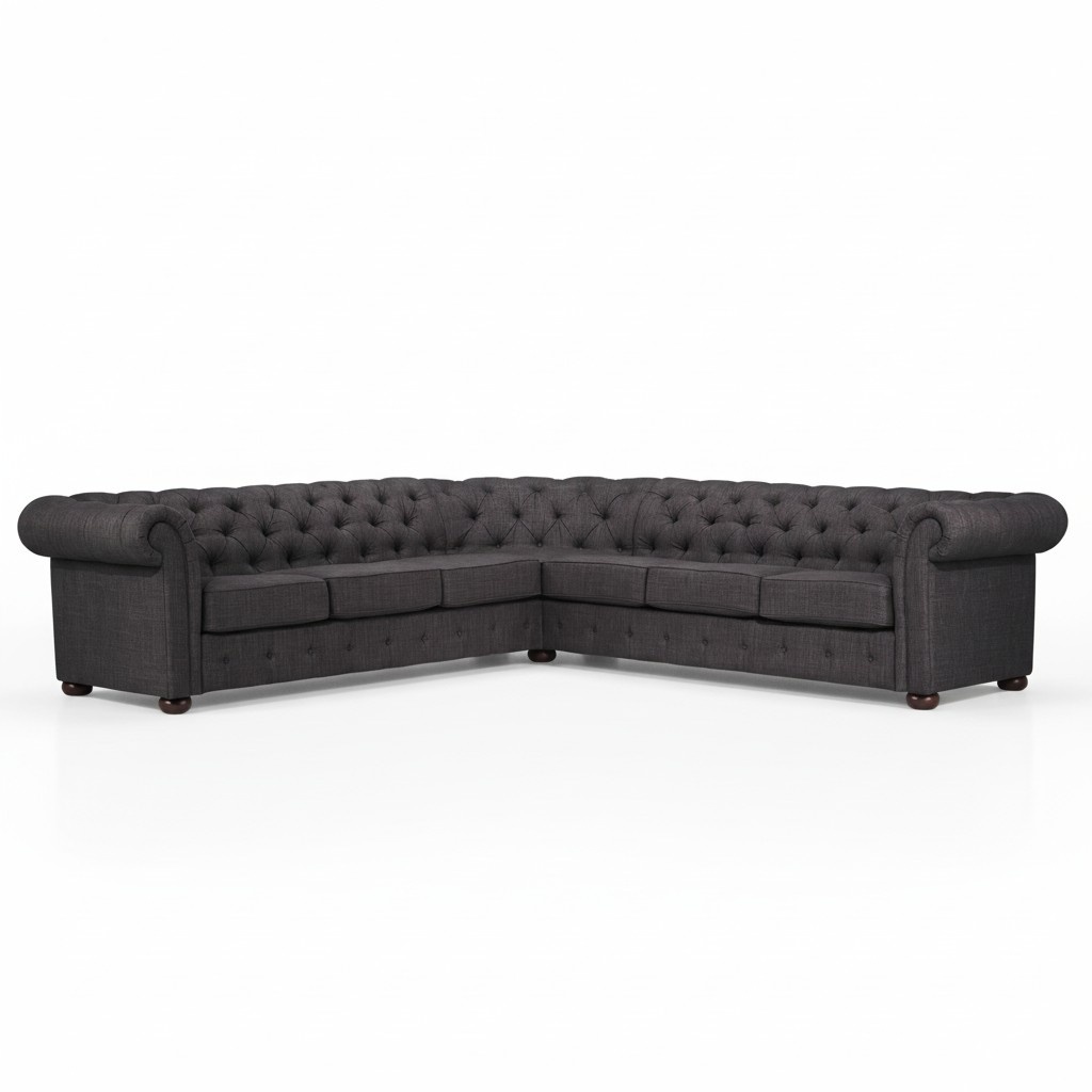 Chesterfield Ecksofa Wohnlandschaft Sofa Couchen Polster Ecke