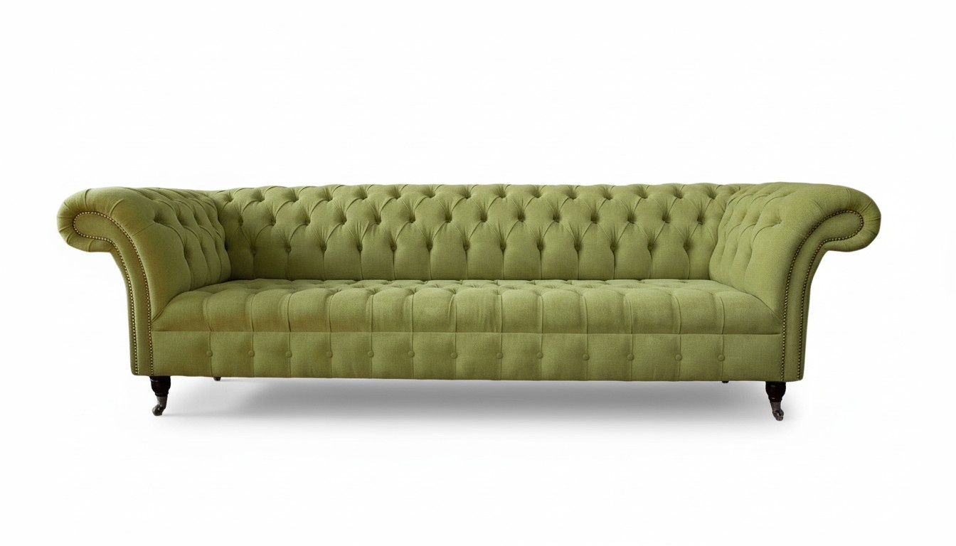 Chesterfield Grün Couch Sofa Polster 4 Sitzer Couchen Sitz Sofas Neu