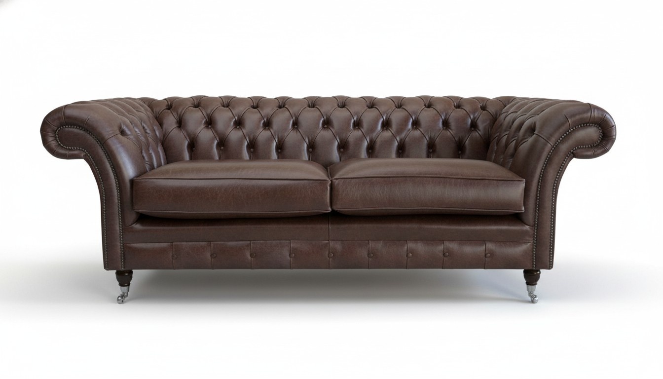 Chesterfield Kunstleder Design Polster Sofa Luxus Couch Klassische