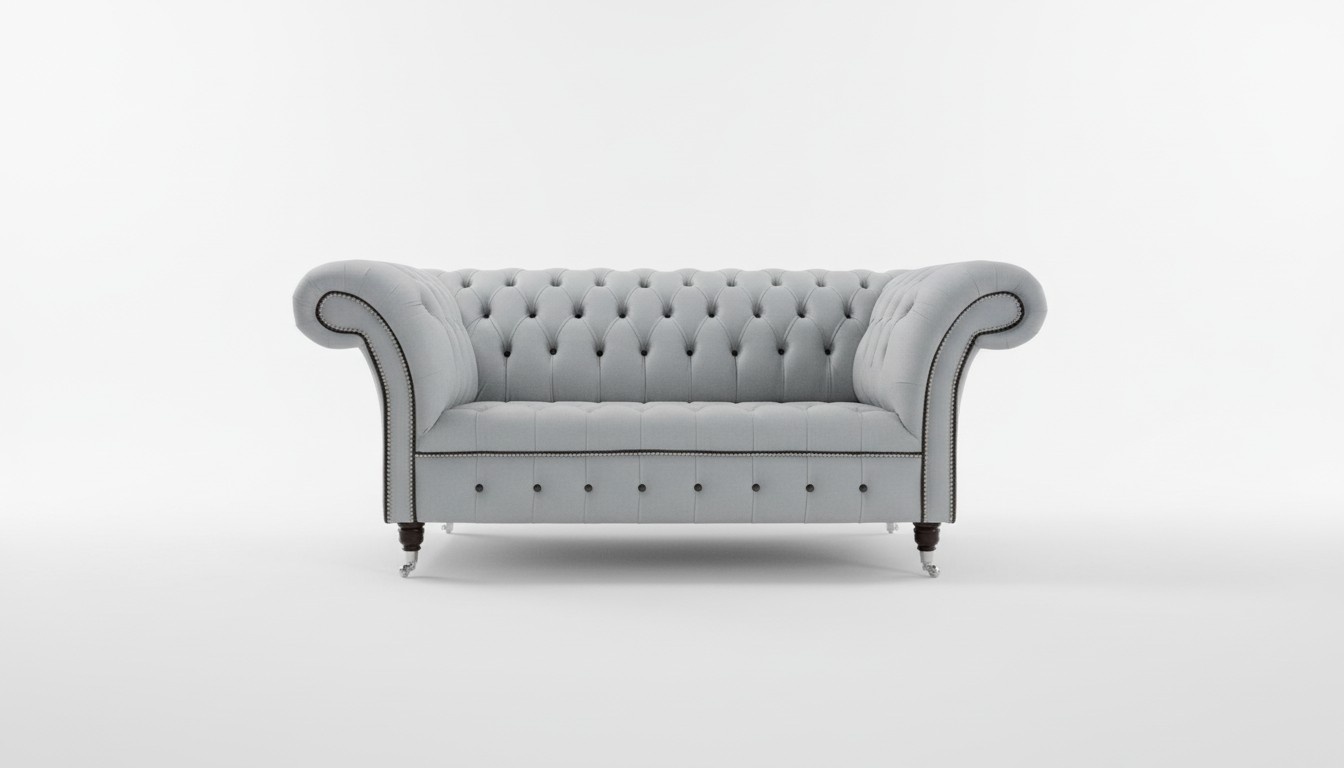 Chesterfield Ledersofa Couch Polster designer 2 Sitzer Sofas Couchen