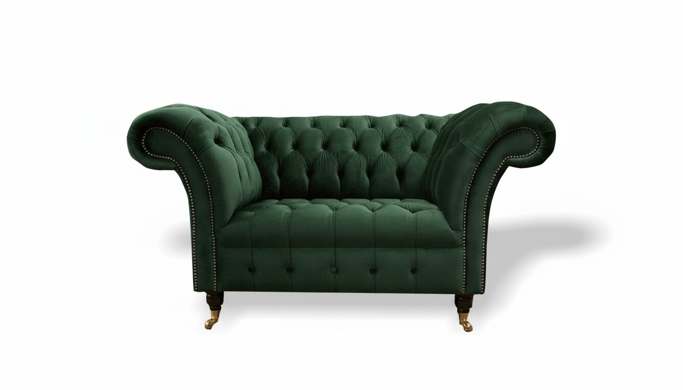 Chesterfield Lounge Club Sessel Couch Polster Couch 1 Sitzer Möbel Sofa