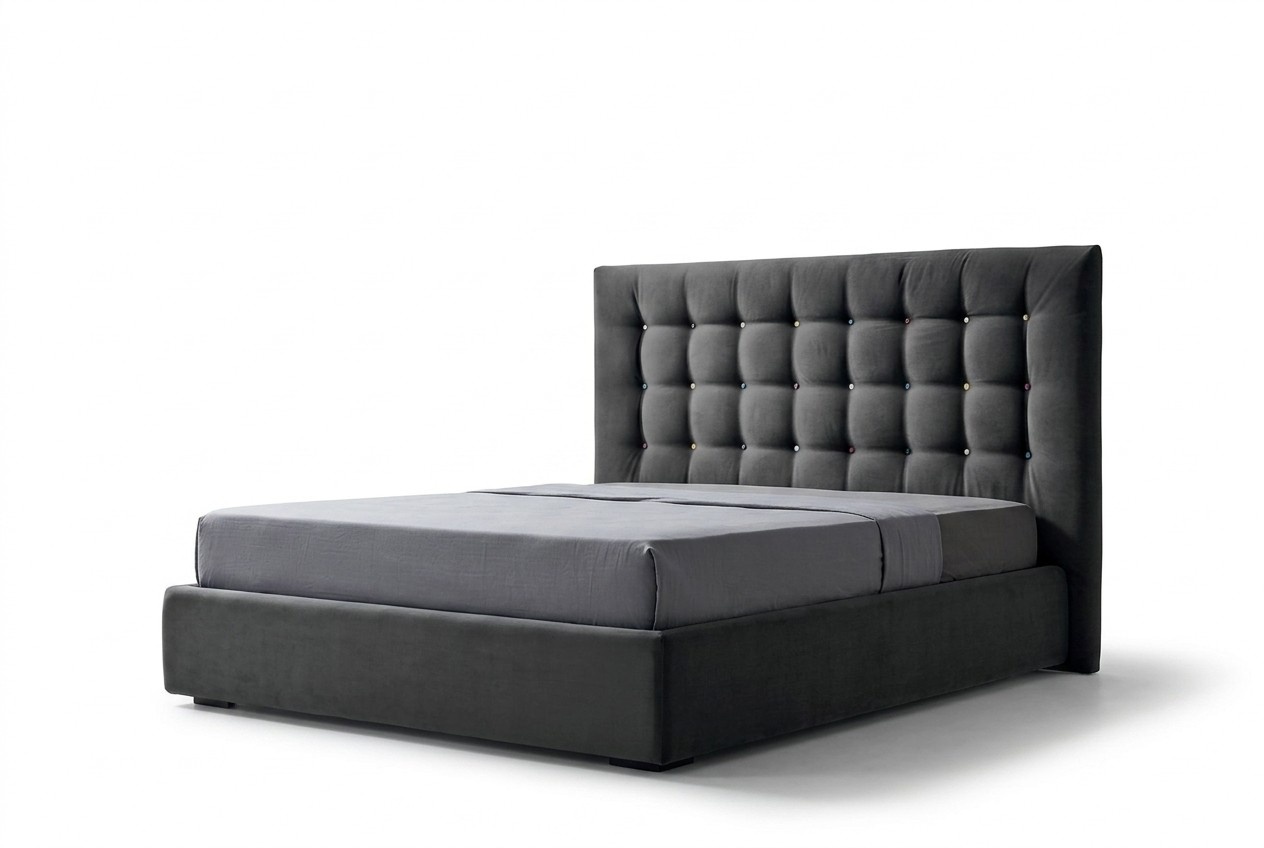 Chesterfield Luxus Betten Schlaf Zimmer Textil Bett Polster Design Doppel Hotel