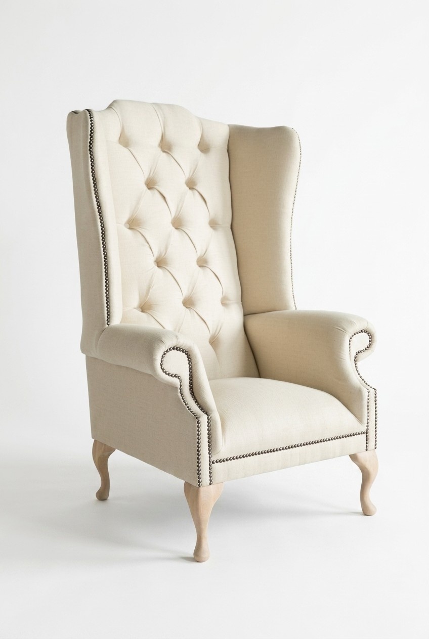Chesterfield Ohrensessel Einsitzer Sofa Couch Polster Samt Leder Stoff