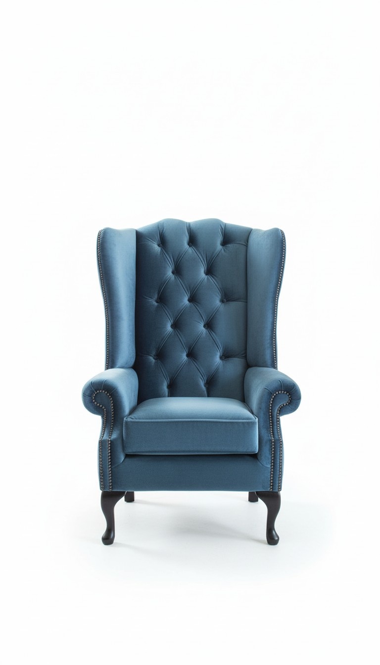 Chesterfield Ohrensessel Sessel 1 Sitzer Sofa Couch Polster Couchen Textil