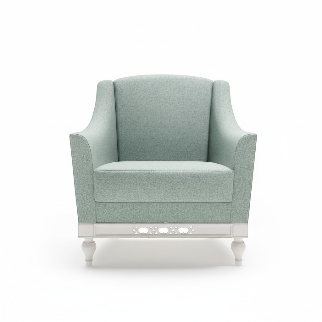 Chesterfield Ohrensessel Sessel Polster Fernseh Büro Couch Echtes Leder FL-1Siz