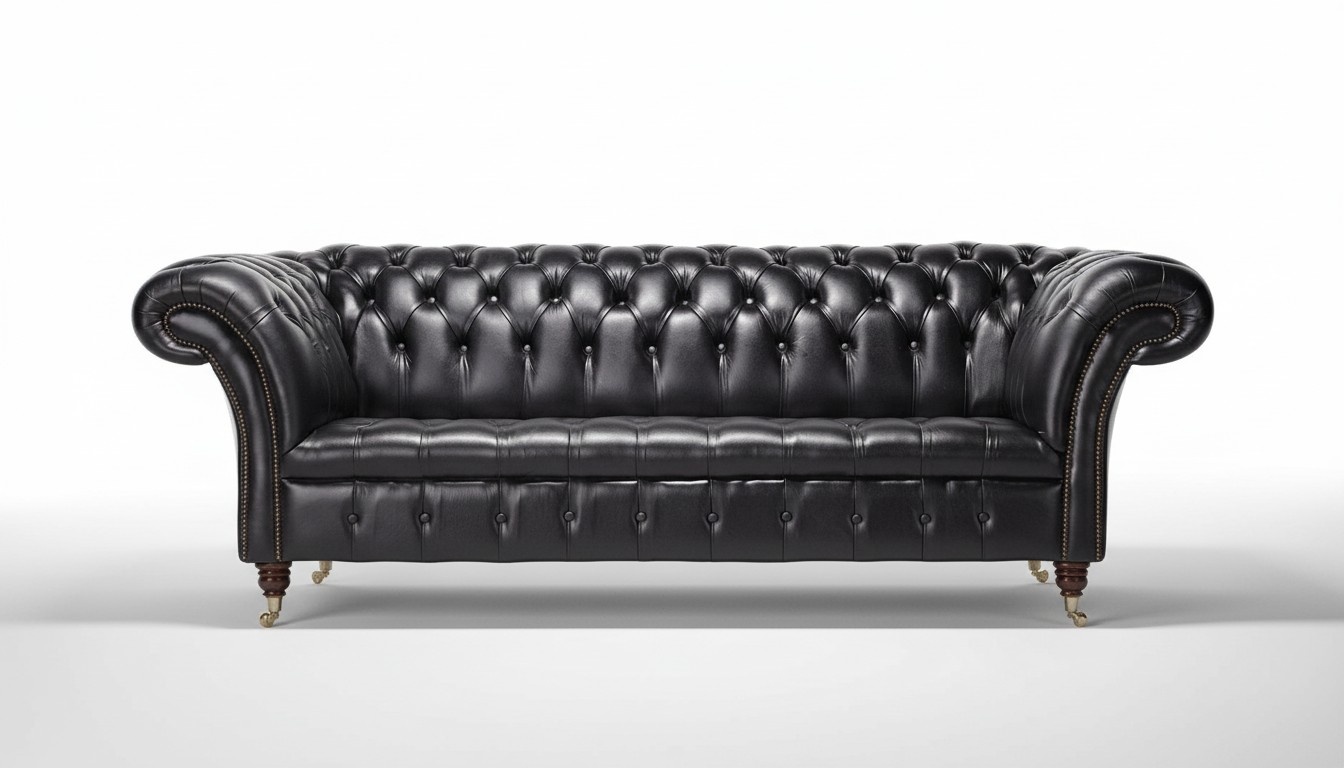 Chesterfield Polster Sofa Couch Designer Couchen Klassisch 100% Leder Sofort