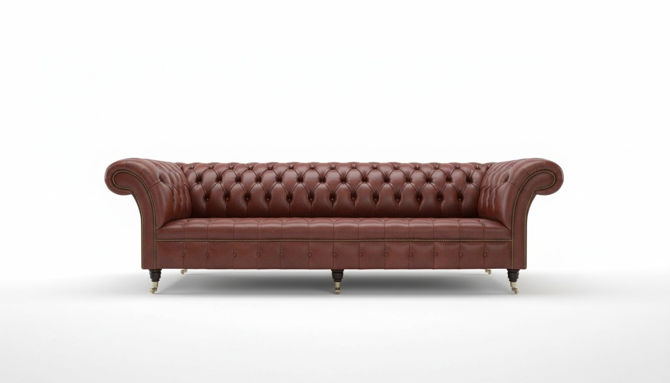 Chesterfield Polster Sofas Design Luxus Couch Sofa 4 Sitzer Leder