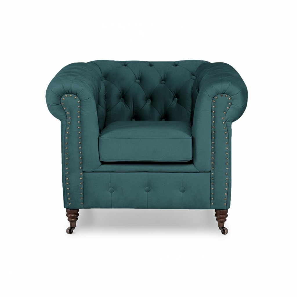 Chesterfield Sessel 1 Sitzer Couch Polster Sofas Couchen Neu Lounge Club