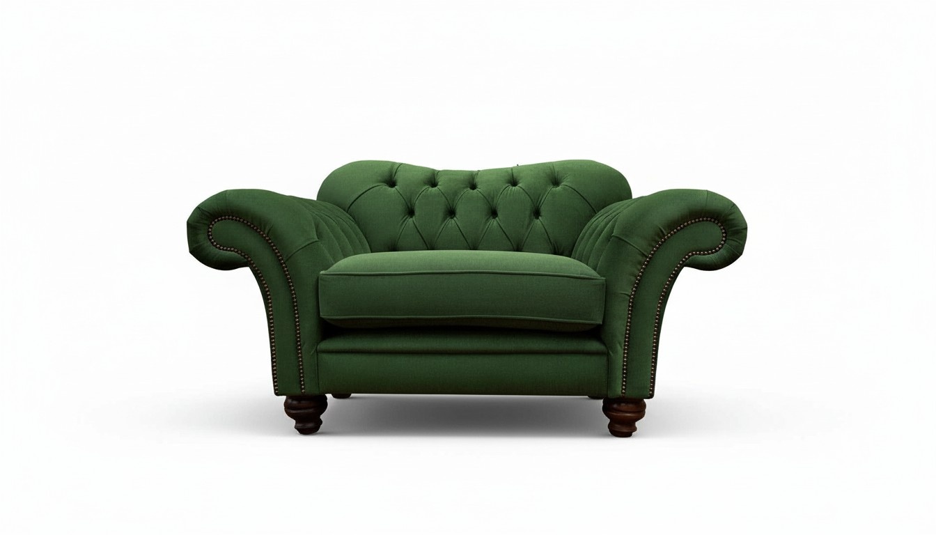 Chesterfield Sessel Couch 1 Sitzer Sofa Stoff Couchen Polster Textil