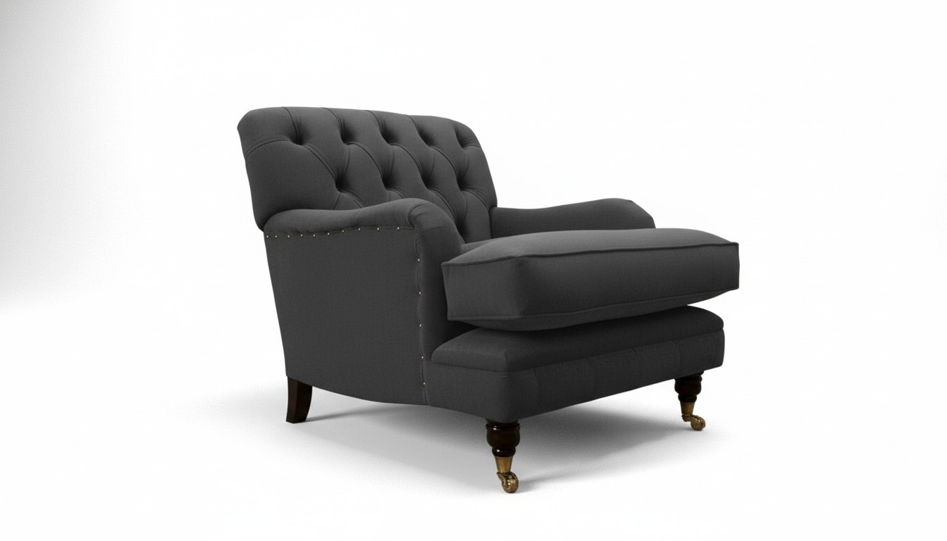 Chesterfield Sessel Couch Polster 1 Sitzer Design Couchen Textil