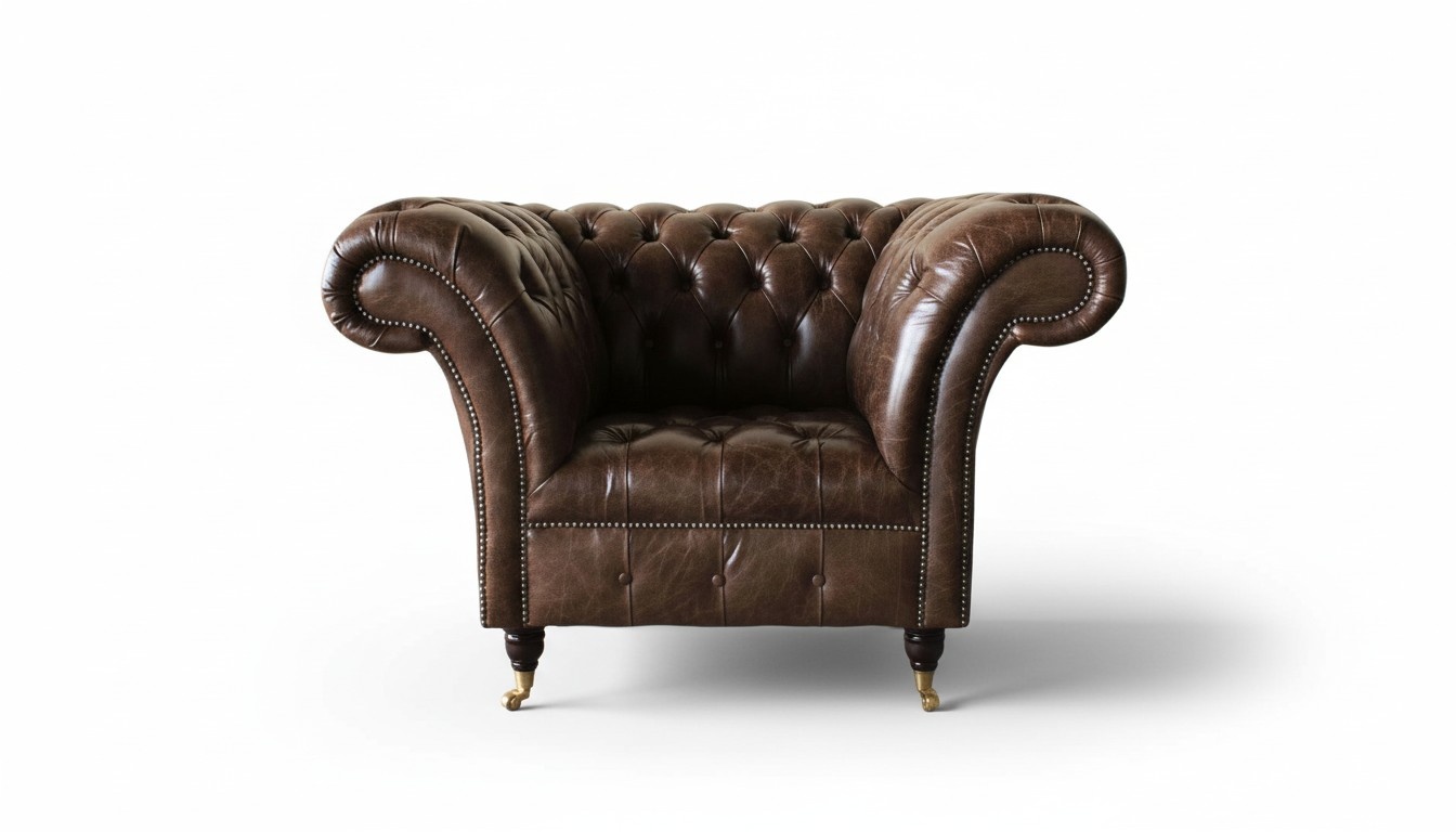 Chesterfield Sessel Klassisch Design Wohnzimmer Polster Einsitzer Stil Möbel