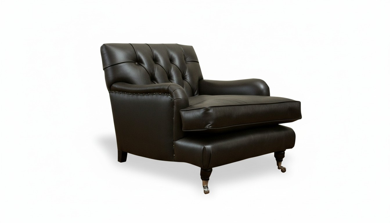 Chesterfield Sessel Leder Braune Wohnzimmer Luxus Modern Kreative