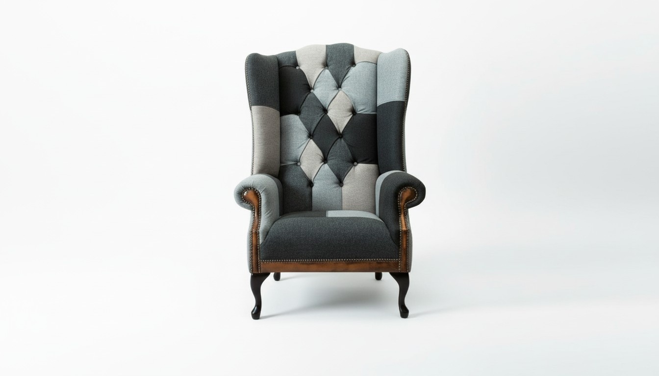 Chesterfield Sessel Mehrfarbig Ohrensessel Möbel Wohnzimmer Modern