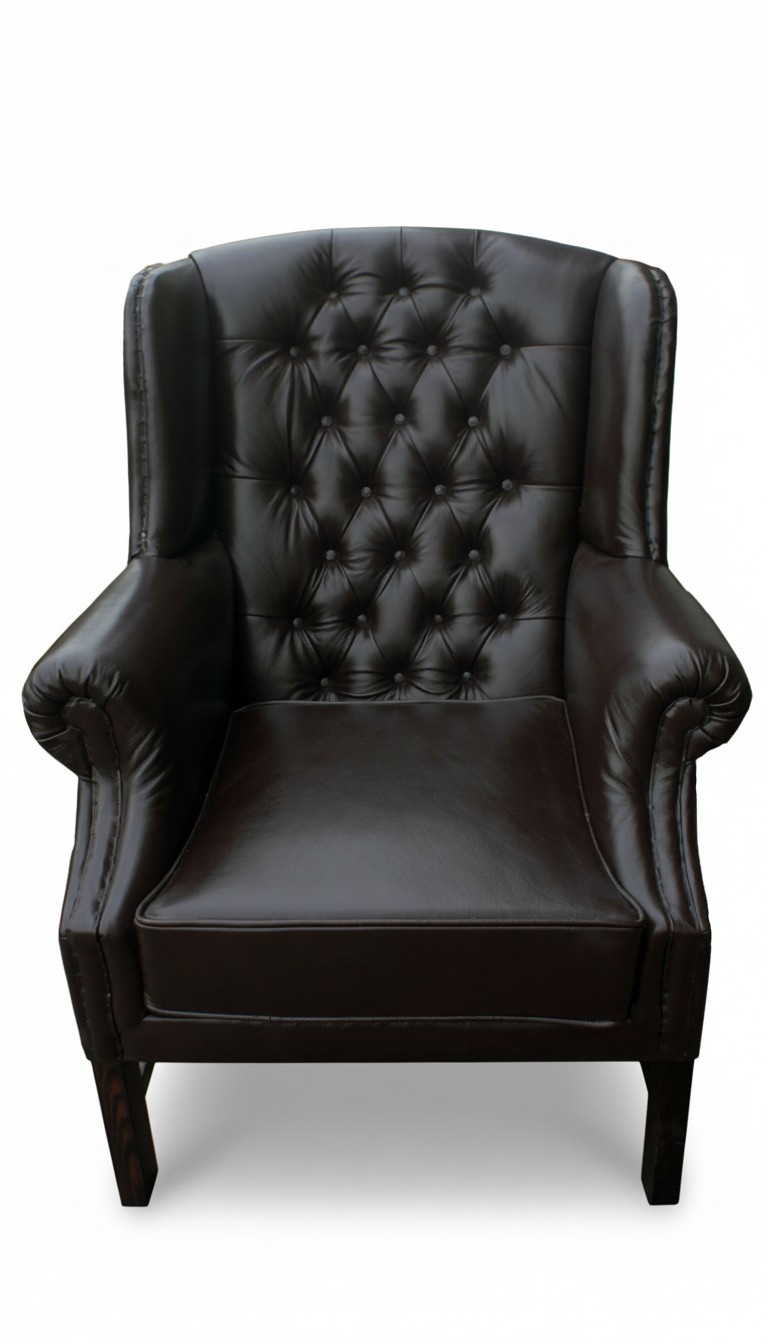 Chesterfield Sessel Ohrensessel Fernsehsessel Couch Relax Leder Sofa Sitzer C.15