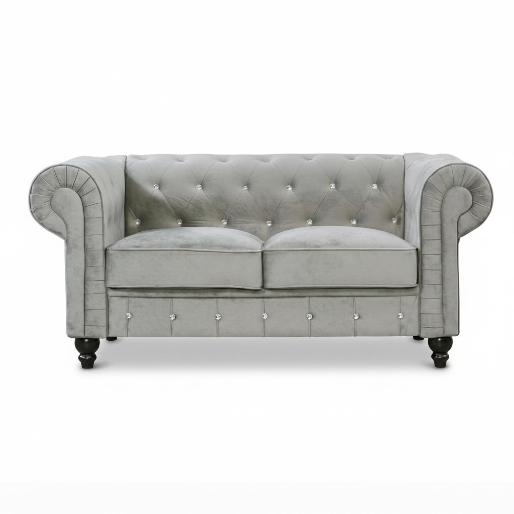 Chesterfield Sofa Couch Polster Stoff Leder Couchen Polster Garnitur