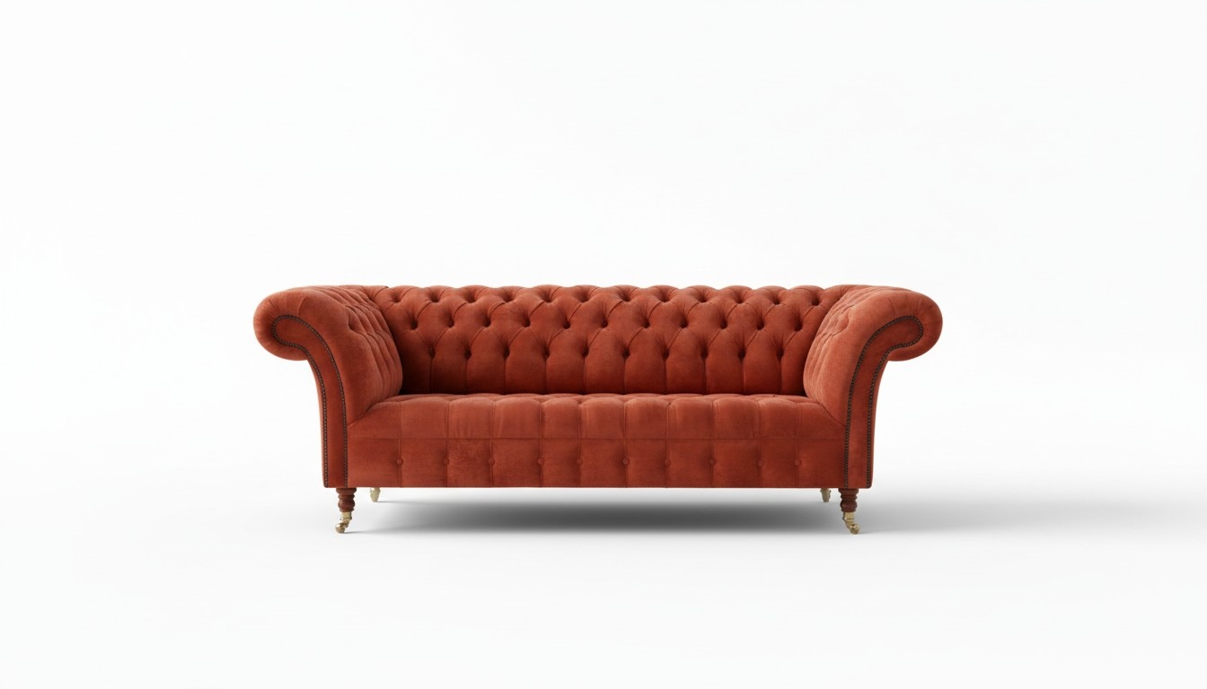 Chesterfield Sofa Couch Polster Sofas Klassischer 3Sitzer Leder Stoff Winchester