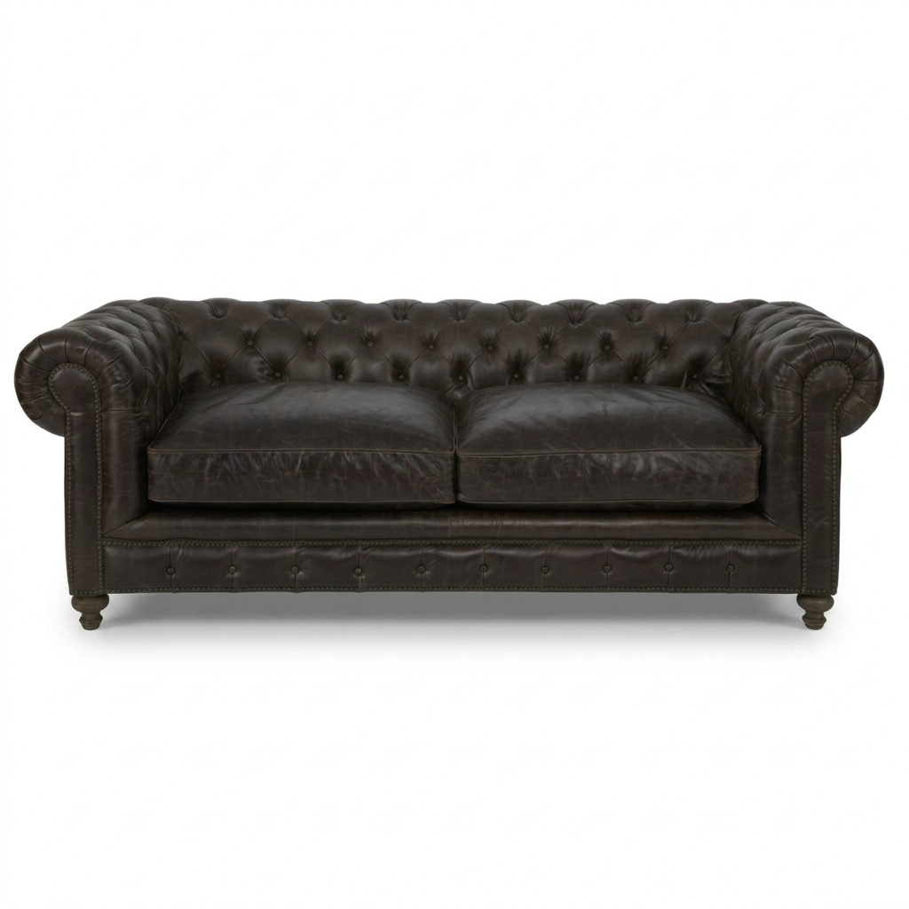 Chesterfield Sofa Couch Polster Stoff Leder Couchen Antik Stil Garnitur