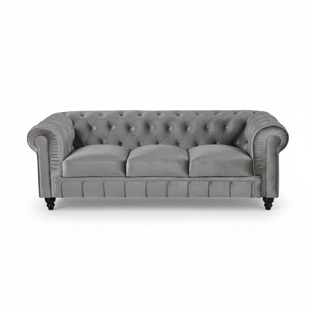 Chesterfield Sofa Couch Polster Stoff Leder Couchen Polster Garnitur