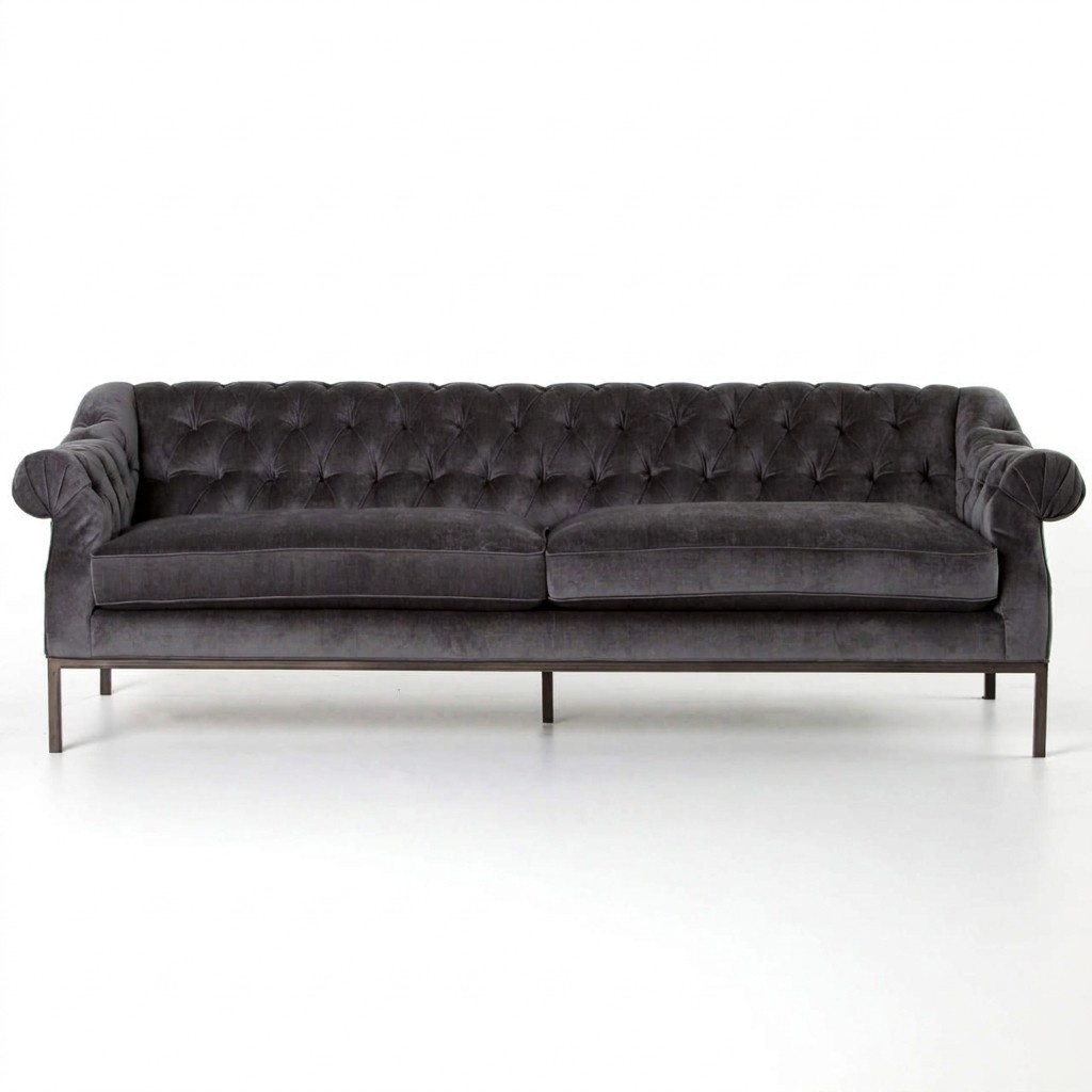 Chesterfield Sofa Couch Polster Stoff Leder Couchen Polster Garnitur