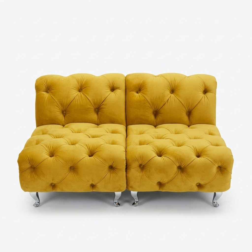 Chesterfield Sofa Couch Polster Stoff Leder Couchen Polster Garnitur
