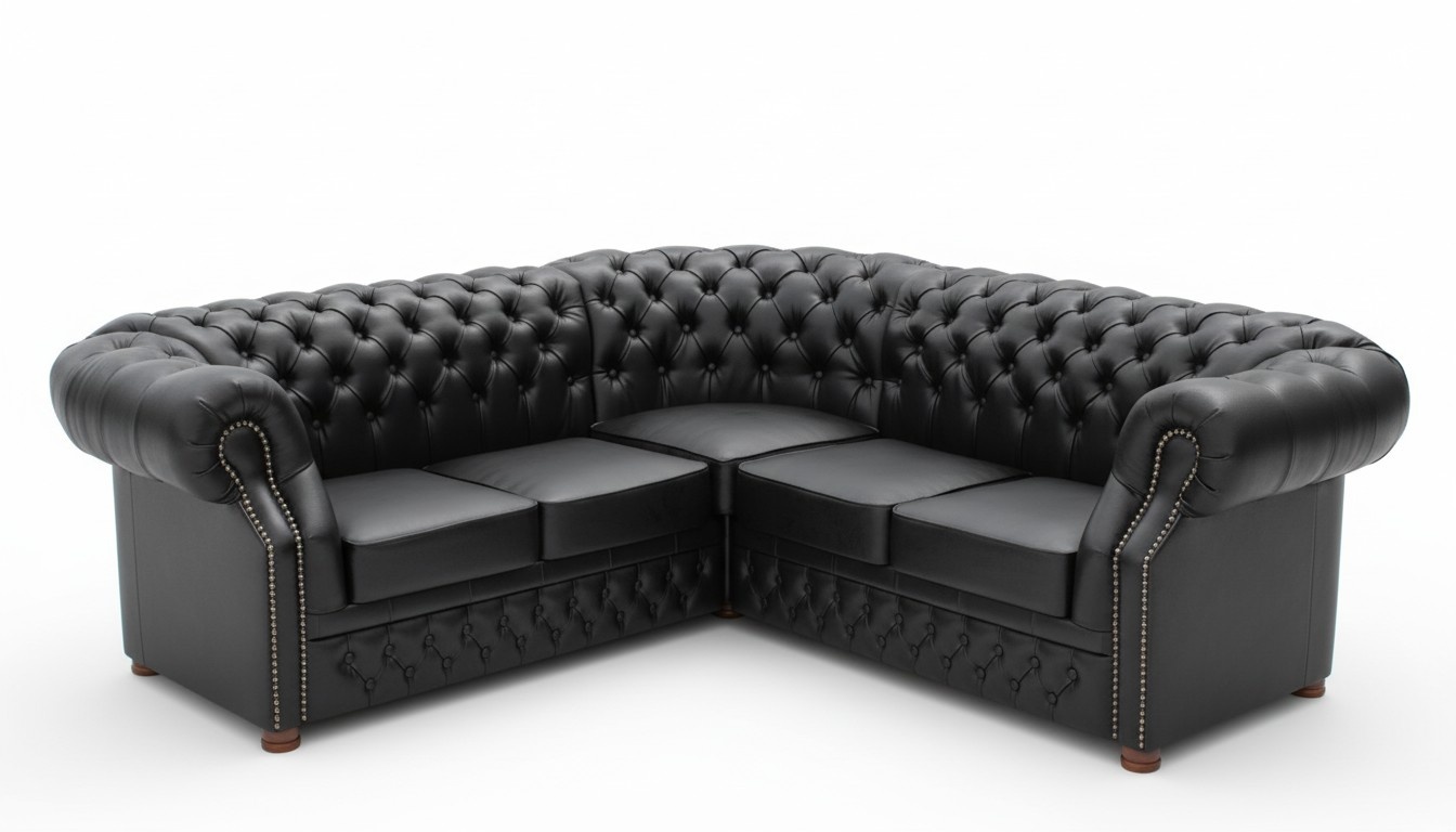 Chesterfield Sofa Ecke Eckcouch Ecksofa Polster Sitz Garnitur Eckgarnitur LordII
