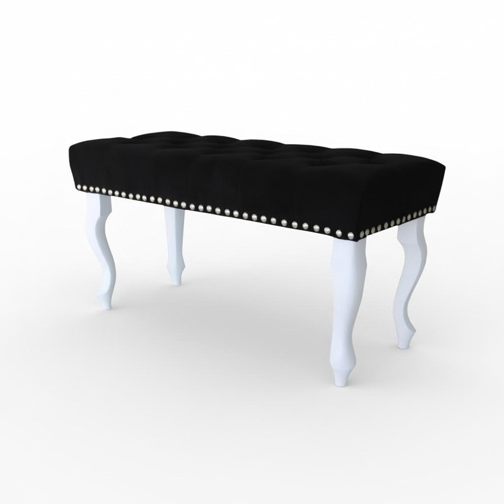 Chesterfield Hocker Sitzbank Fußhocker Sitzhocker Wohnzimmer Designer Hocker Neu