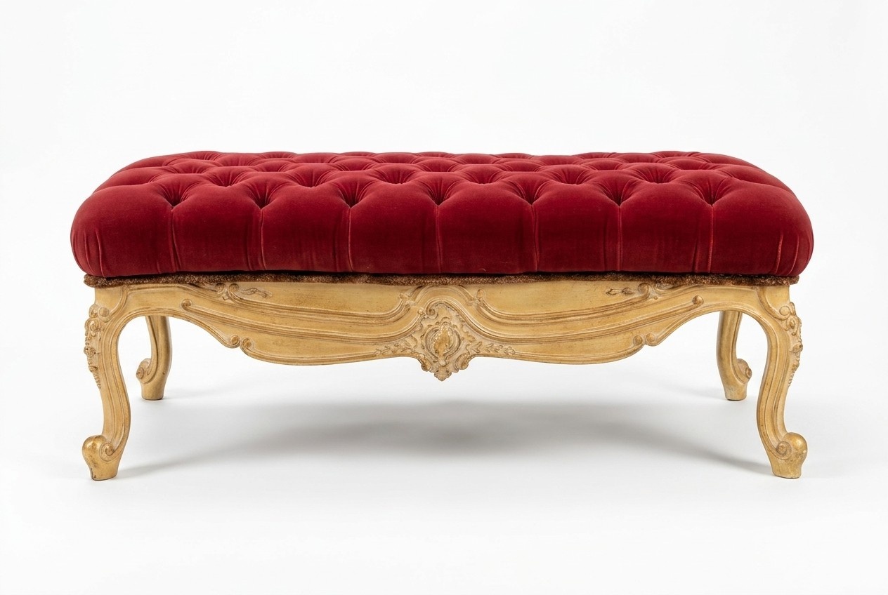 Clubhocker Wohnzimmer Möbel Stuhl Fußhocker Polster Chesterfield Klassische Neu