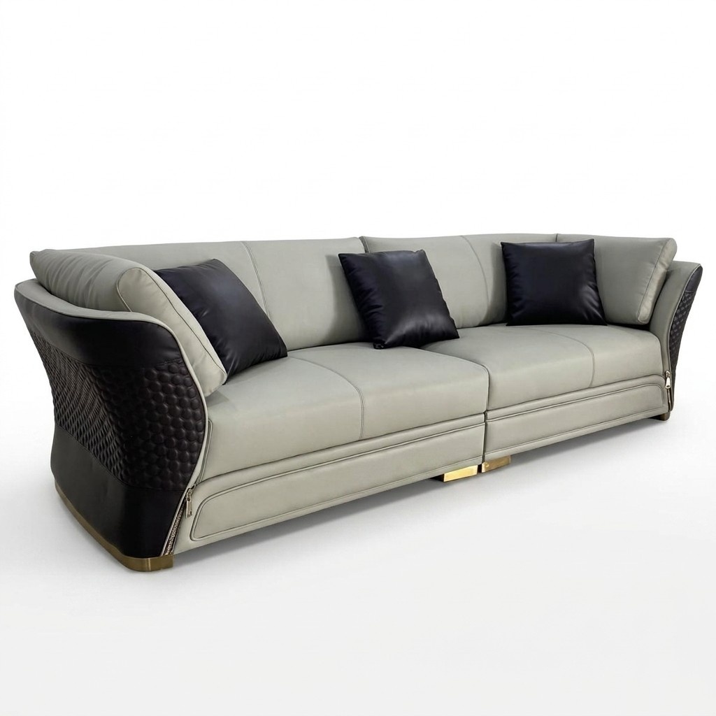 Couch Polster Design Sofa Moderne 4er Sitz Sofas Wohn Zimmer Möbel