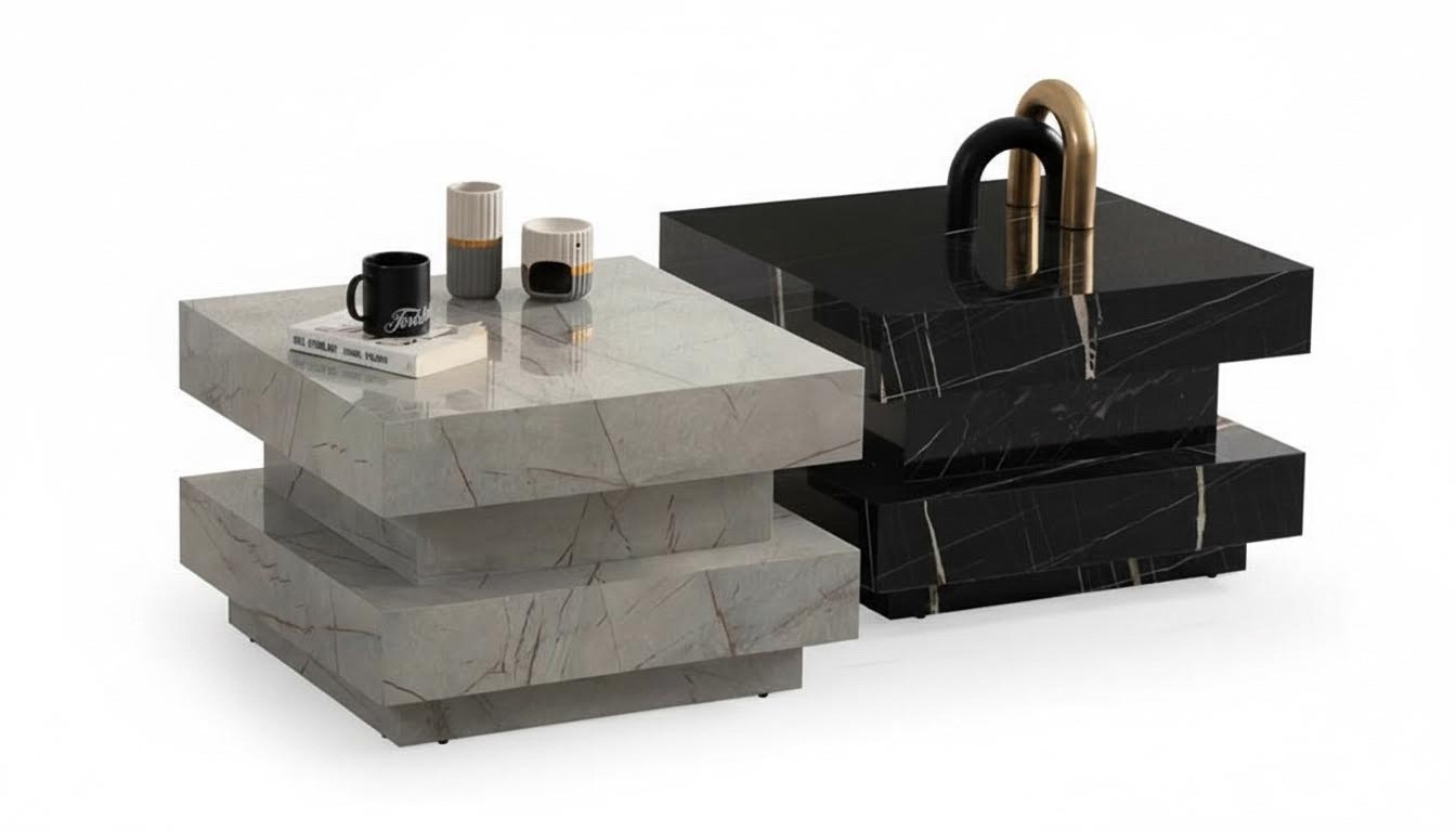 Wohnzimmer Komplett 2x Couchtische Luxus Kaffeetisch Tische Einrichtung