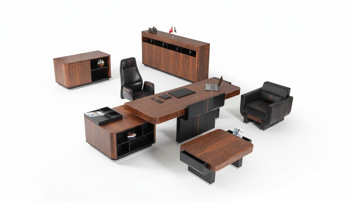 Couchtisch Arbeitszimmer Büro Möbel Luxus Holz Modern Neu Design